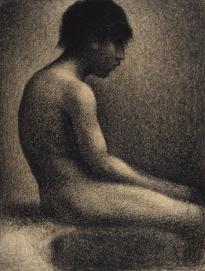 Seated Nude - Study for Une Baignade by Georges Seurat